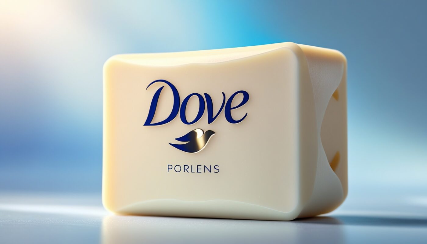 Dove soap recall notice juxtaposed with "Real Beauty" ad campaign